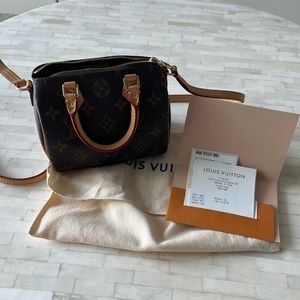 Louis Vuitton Nano Speedy Crossbody Bag